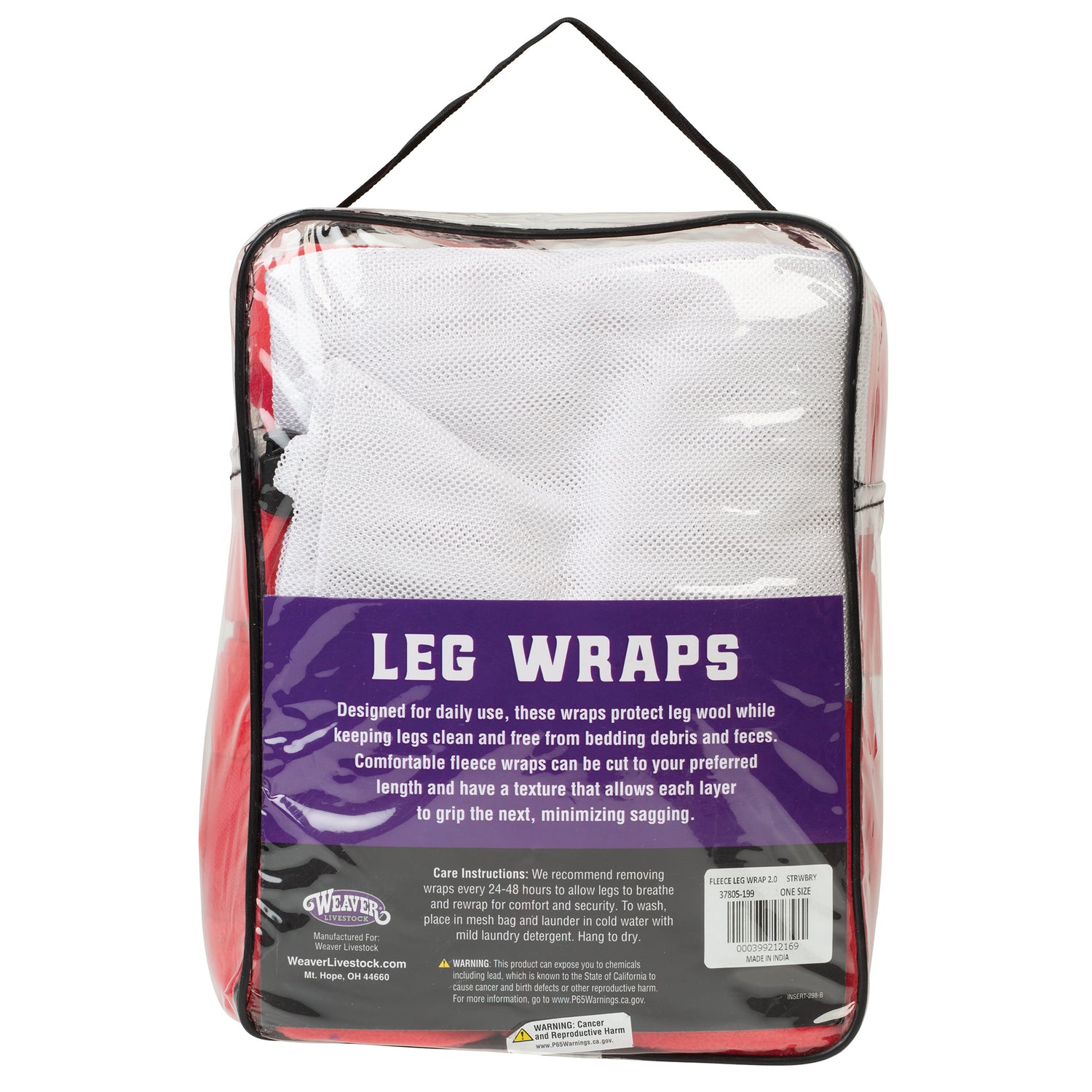 Sheep Fleece Leg Wraps, 4-1/2" x 9', 4 Pack