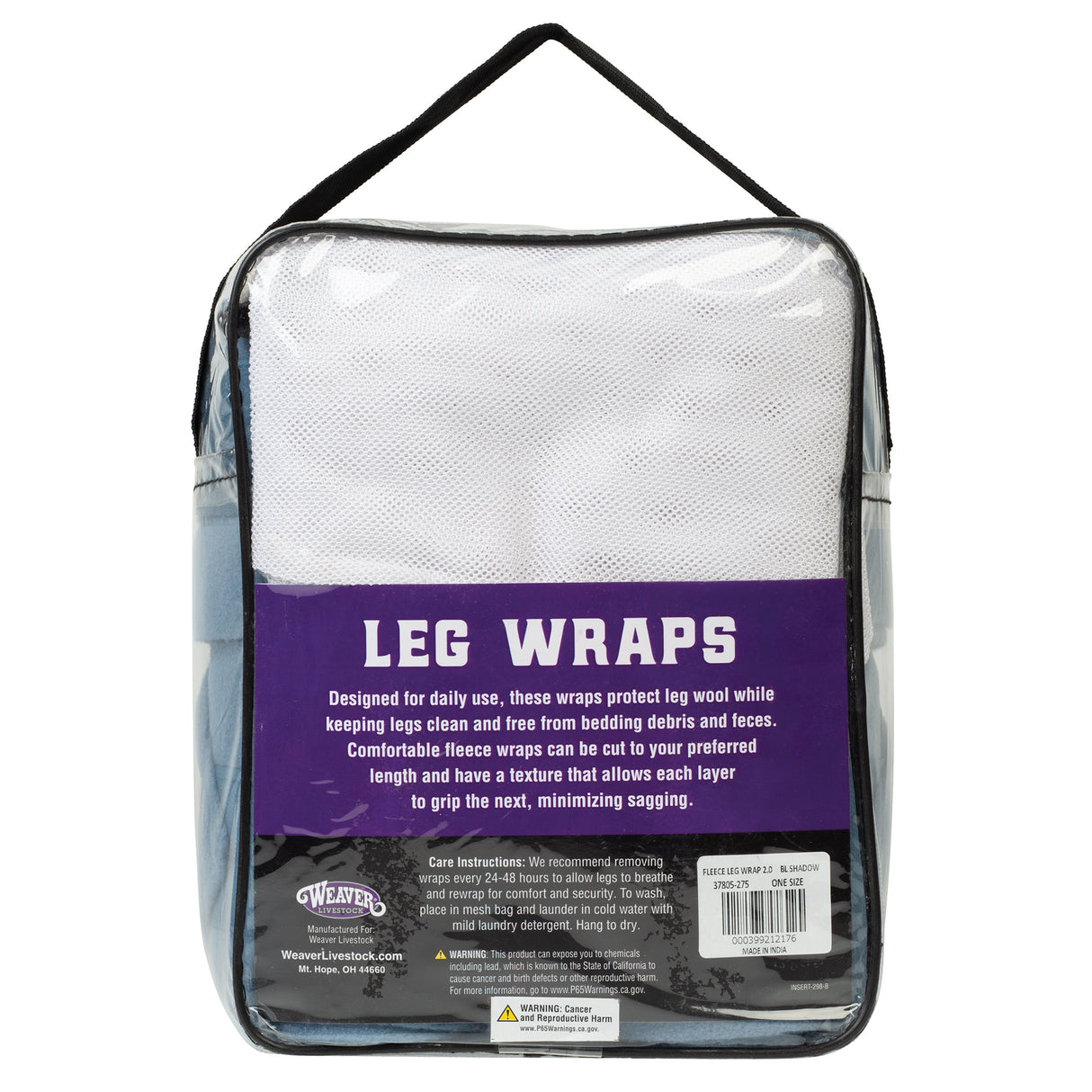 Sheep Fleece Leg Wraps, 4-1/2" x 9', 4 Pack