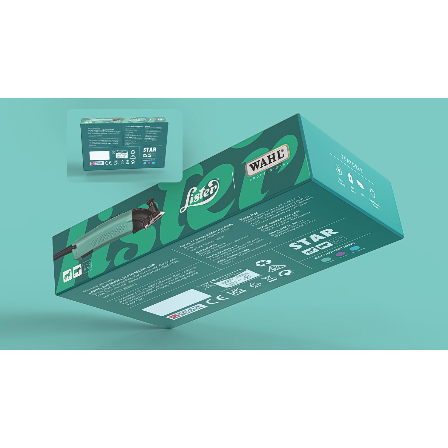 Lister Star Clipper in Box Features