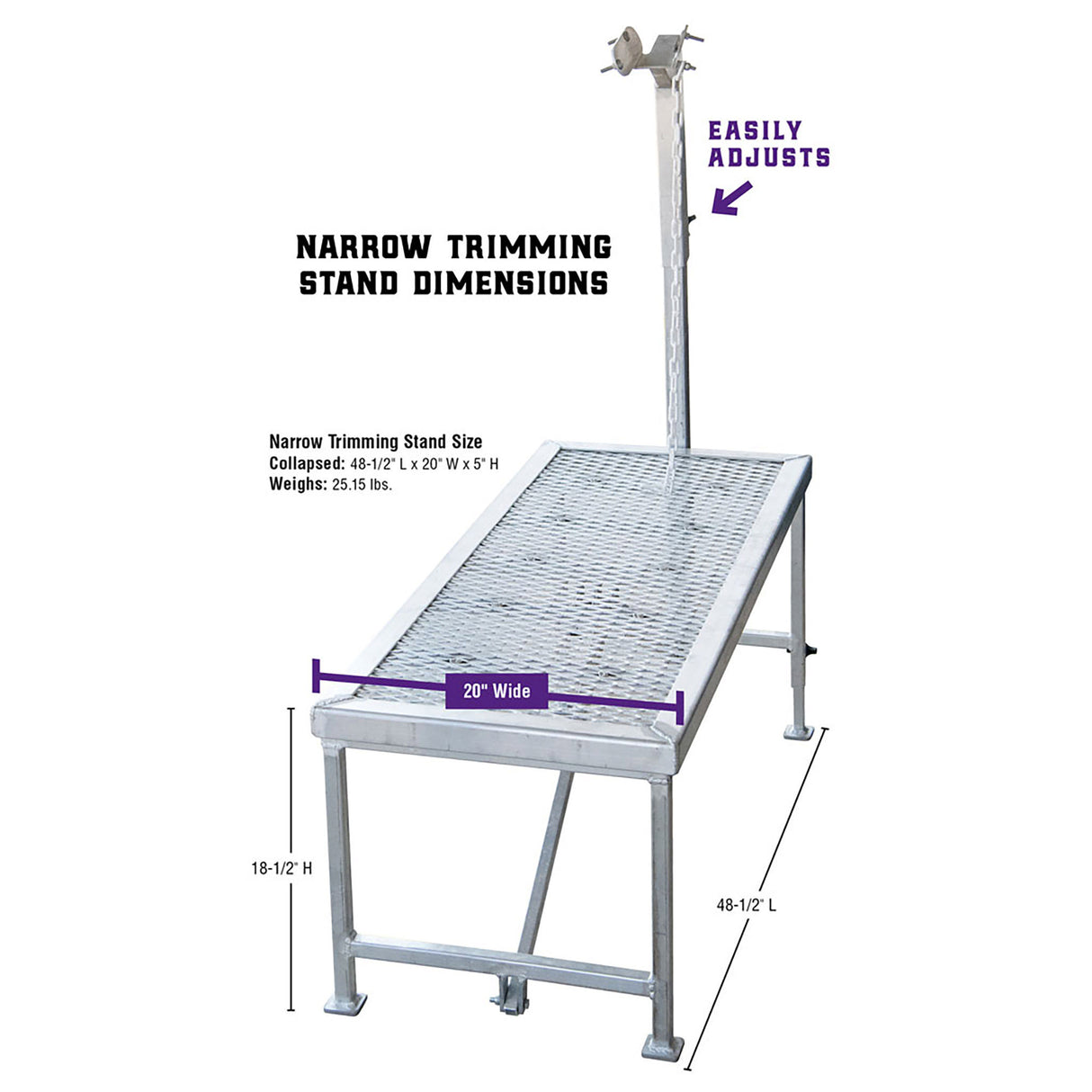 Complete Aluminum Trimming Stand