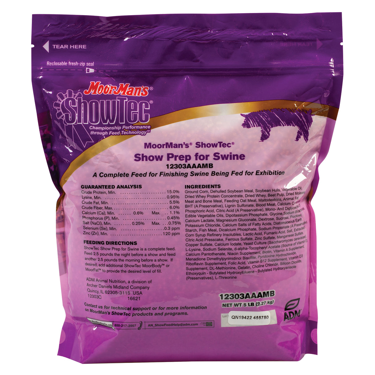 Show Prep, 5 lb. Bag Back