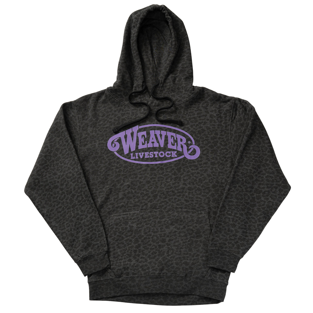 Weaver Livestock Leopard Hoodie with Purple Logo