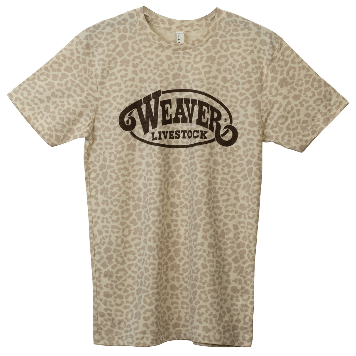 Weaver Livestock Logo Leopard T-Shirt