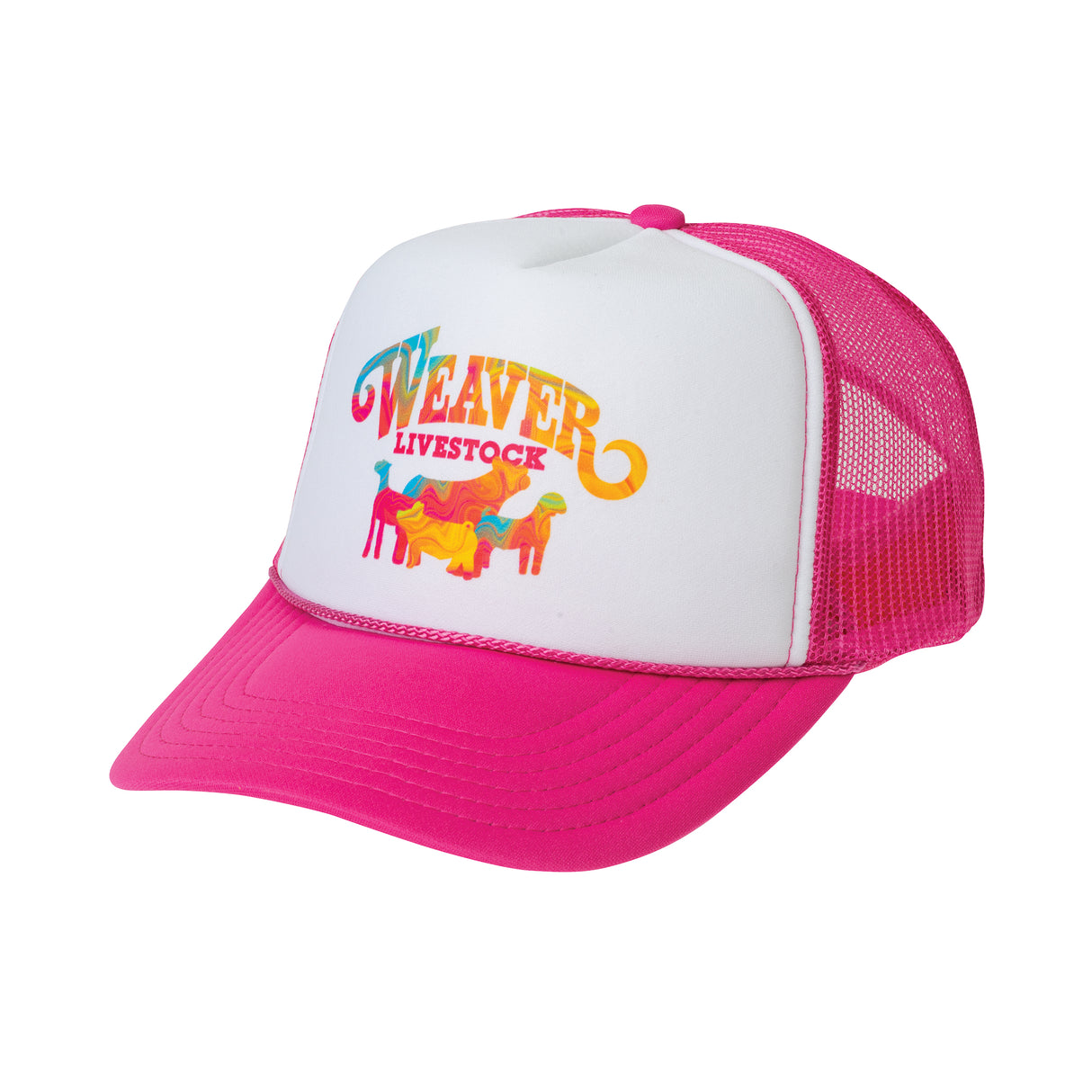 Weaver Livestock Pink Trucker Hat