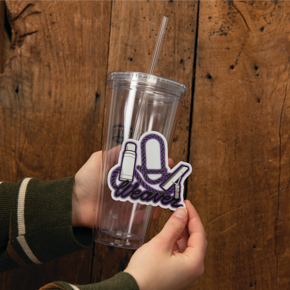 Neon Outline Sticker in use