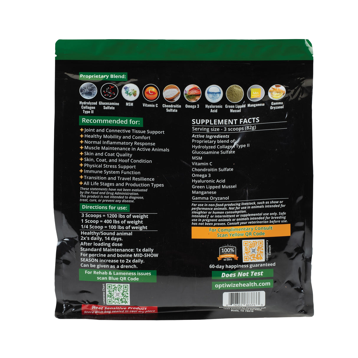OptiWize Collagen +Plus Livestock Joint Supplement