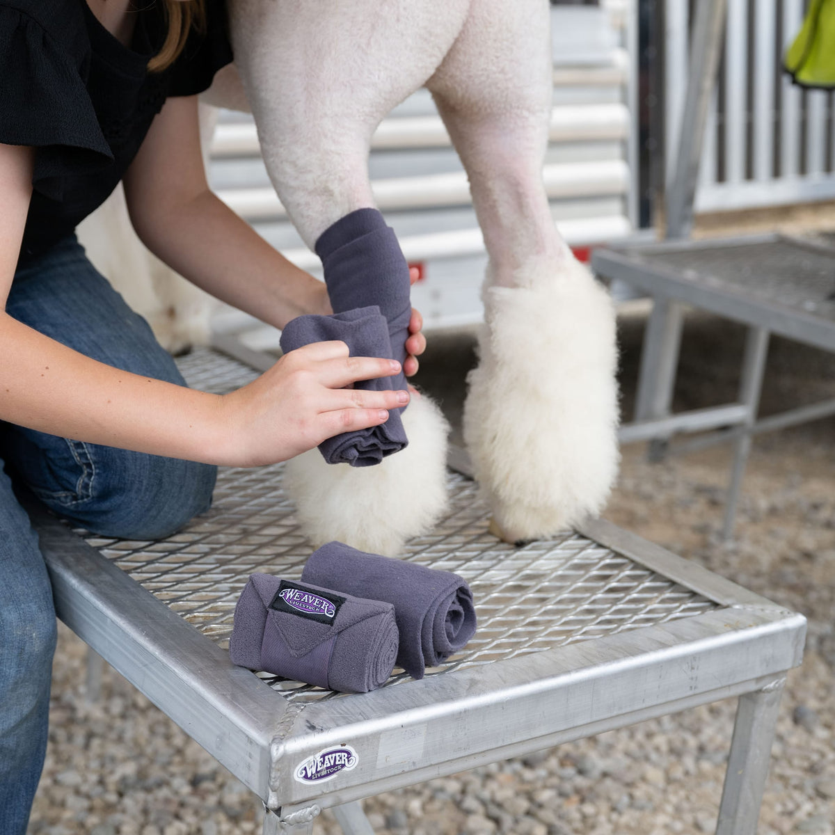 Sheep Fleece Leg Wraps, 4-1/2" x 9', 4 Pack