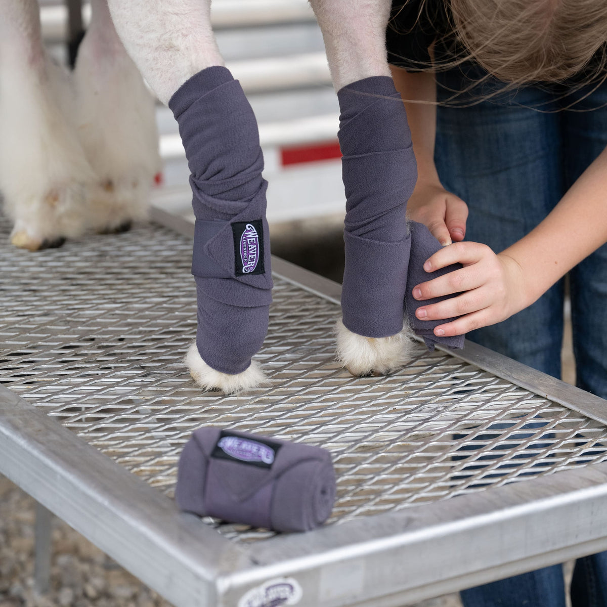 Sheep Fleece Leg Wraps, 4-1/2" x 9', 4 Pack