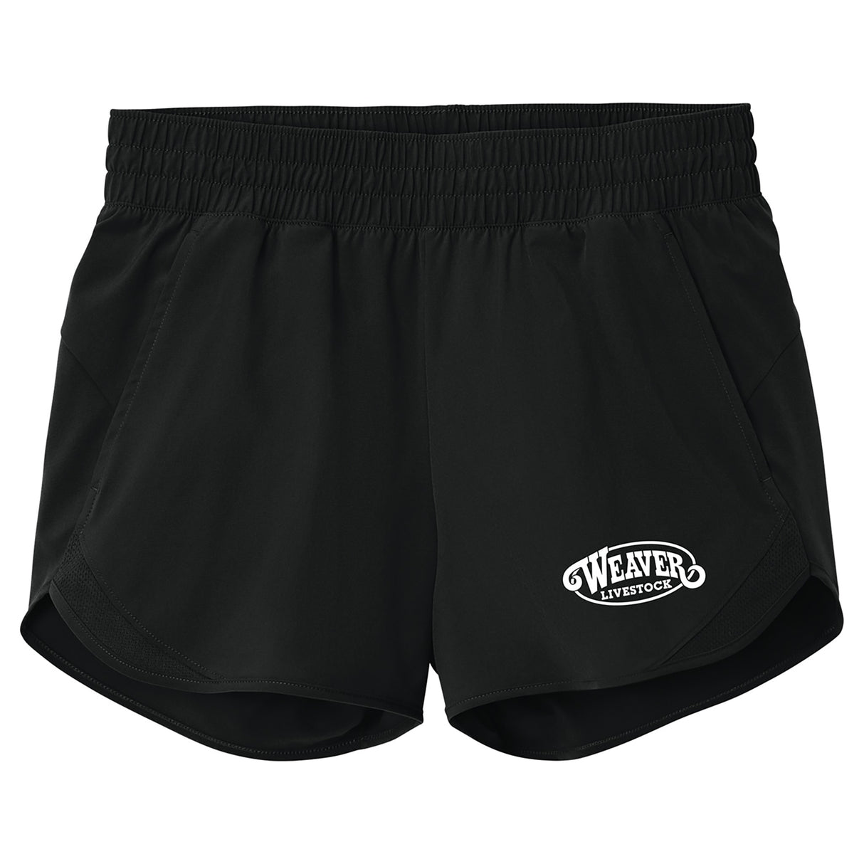 Weaver Livestock Women’s Black Athletic Shorts, Moisture-Wicking Sport-Tek® Shorts