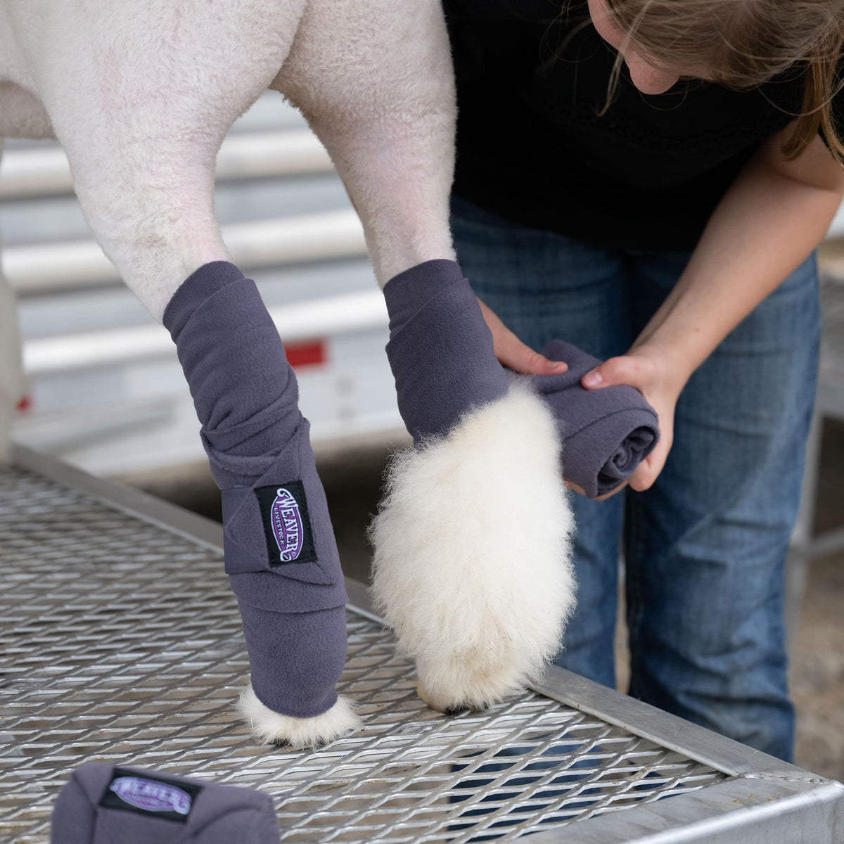 Sheep Fleece Leg Wraps, 4-1/2" x 9', 4 Pack