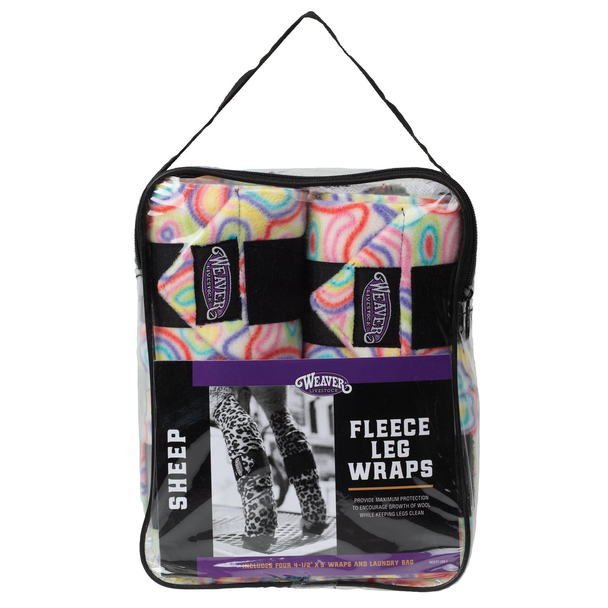 Sheep Fleece Leg Wraps, 4-1/2" x 9', 4 Pack