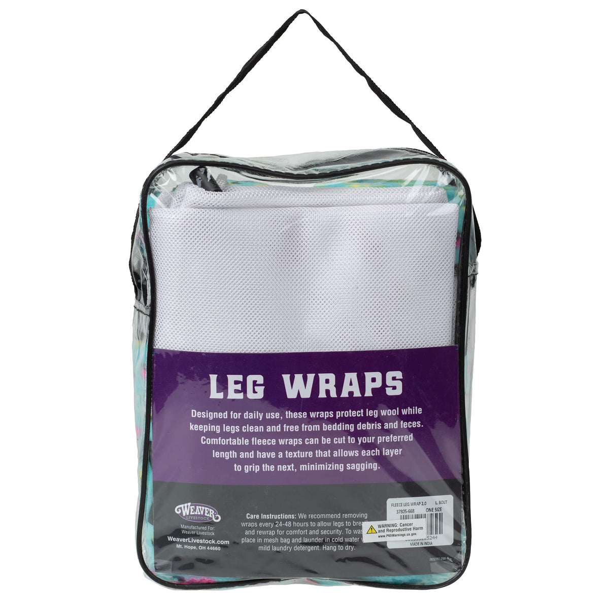 Sheep Fleece Leg Wraps, 4-1/2" x 9', 4 Pack