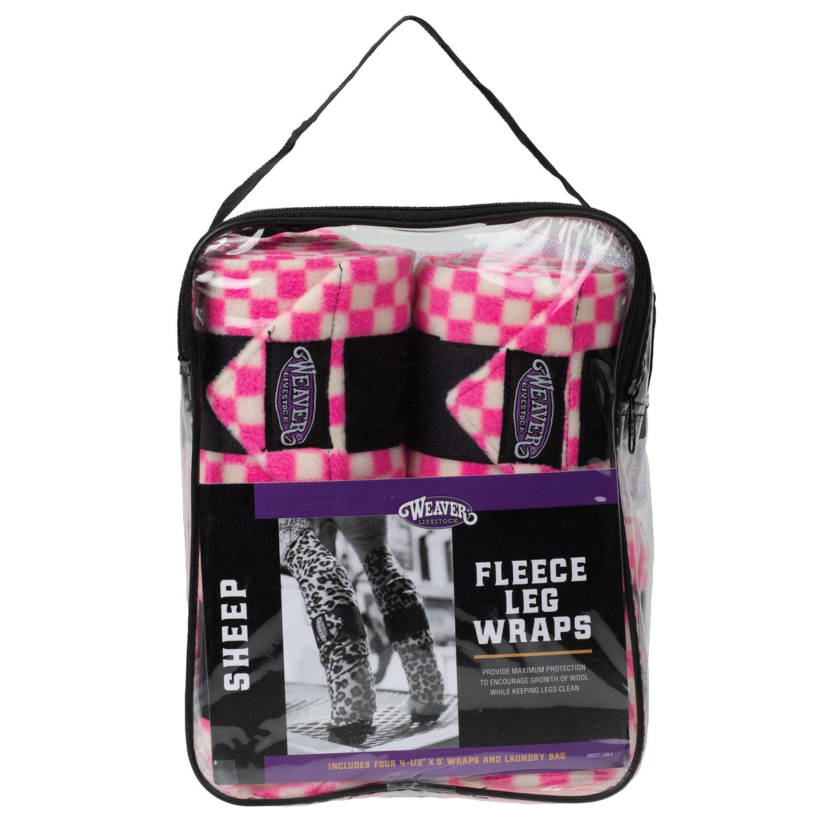 Sheep Fleece Leg Wraps, 4-1/2" x 9', 4 Pack