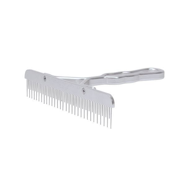 Stainless Steel Fluffer Comb, Aluminum Handle