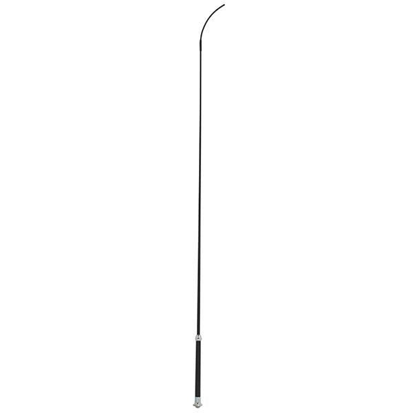 Basic Whip with Chrome Tipped Handle, Black