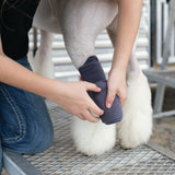 Sheep & Goat Fleece Leg Wraps, Steel
