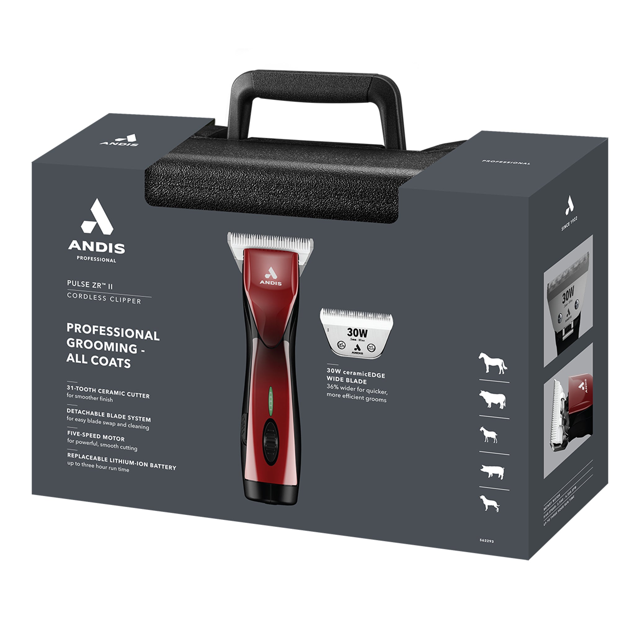 Andis® Pulse ZR™ II Wide Blade Cordless Clipper – Weaver Livestock