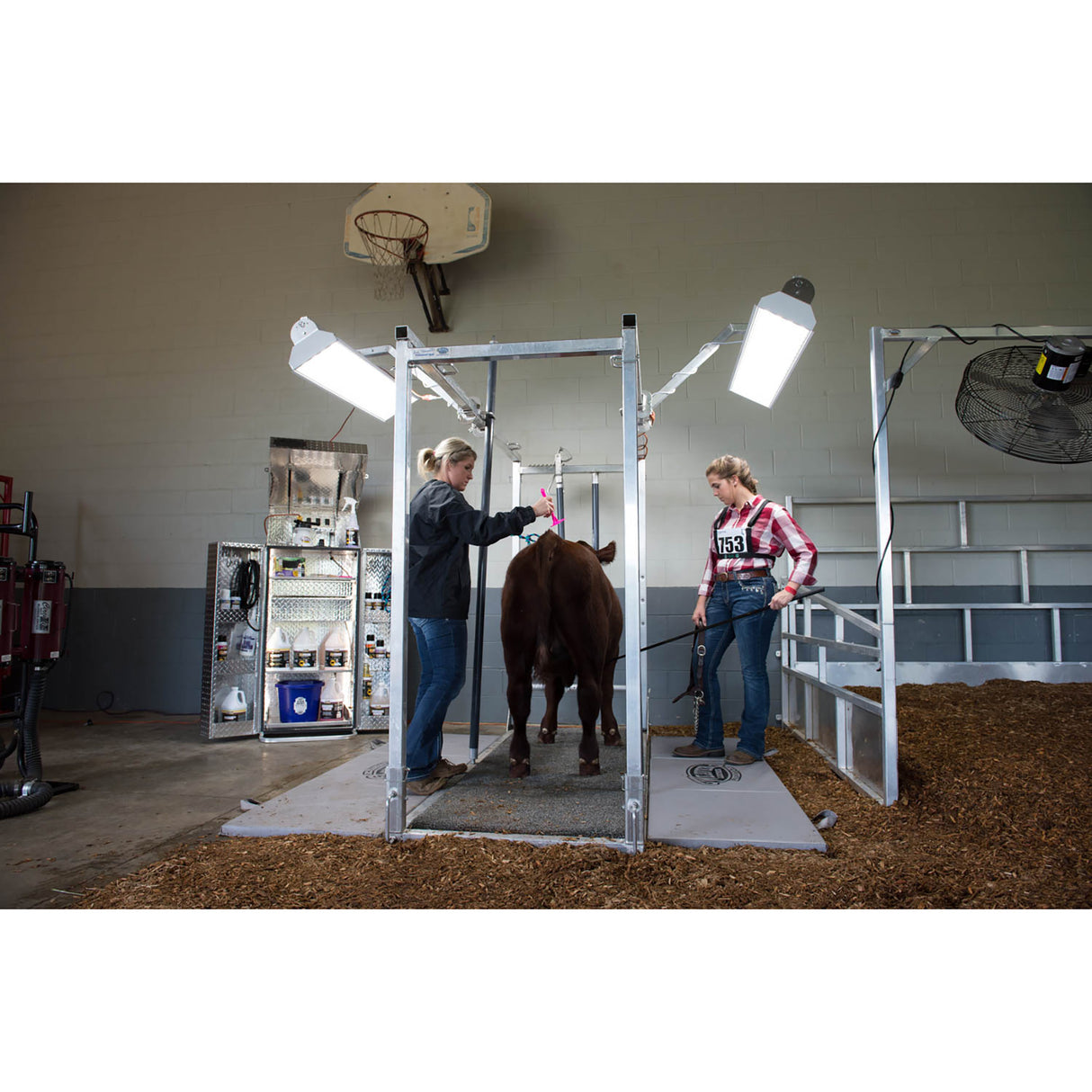 Fitting Mat, Large, Tri-fold in use