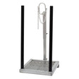 Aluminum Single Show Rail with Posts Complete