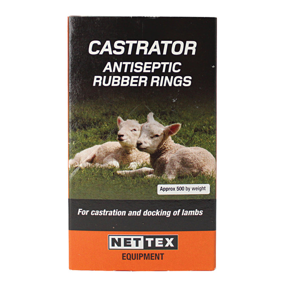 Antiseptic Castration Rings, 500 Pack