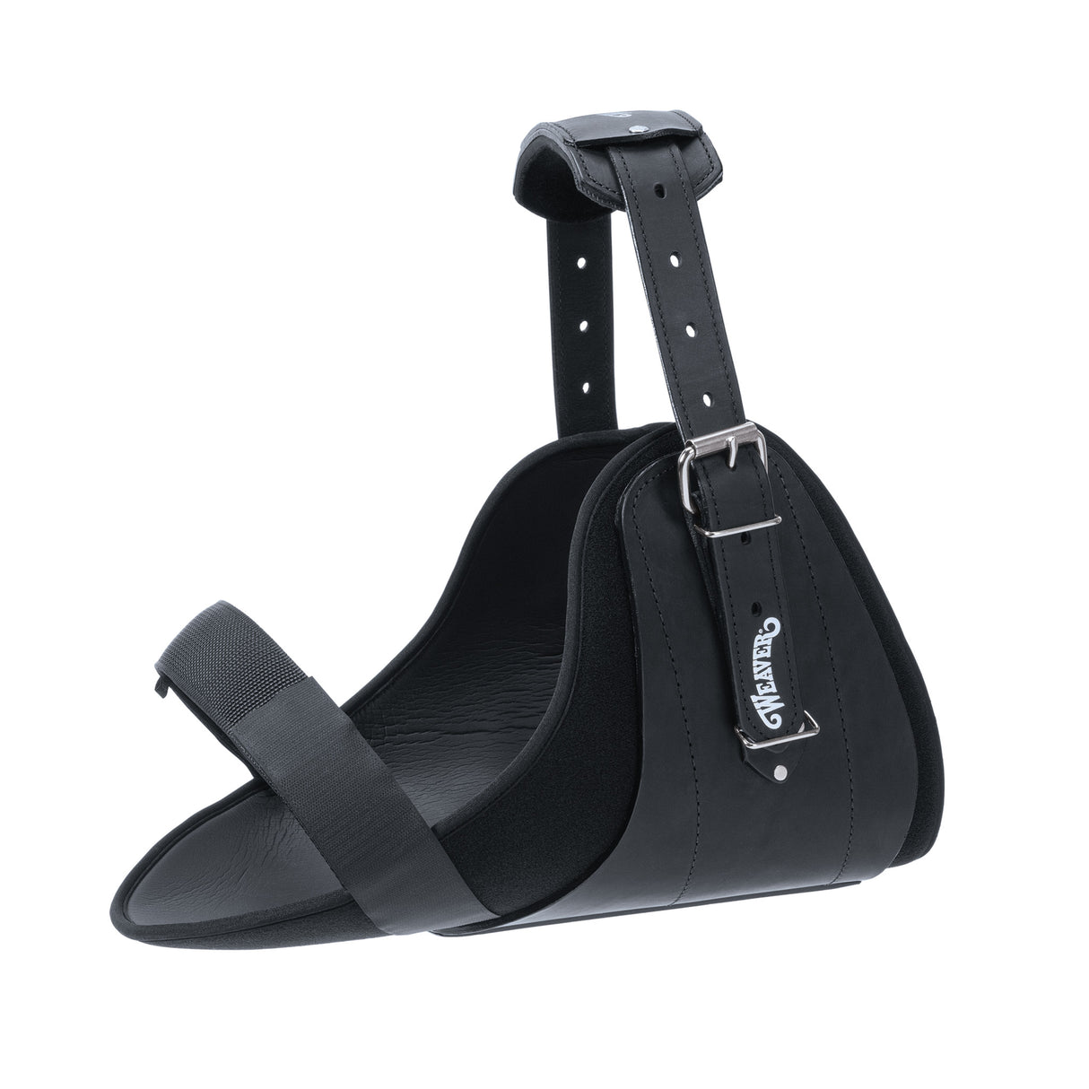 Neck Sweat System, Black Leather with SBR Neoprene Liner, Black, Large