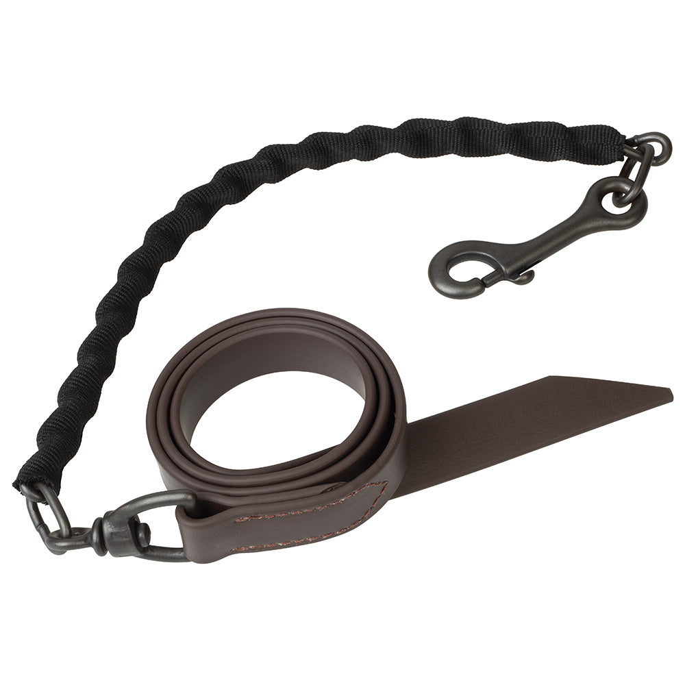 Brahma Webb Covered Chain Cattle Lead, Brown