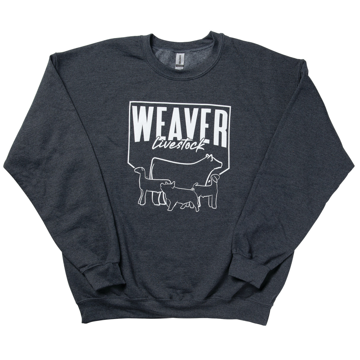Livestock Crewneck Sweatshirt, Adult, Gray