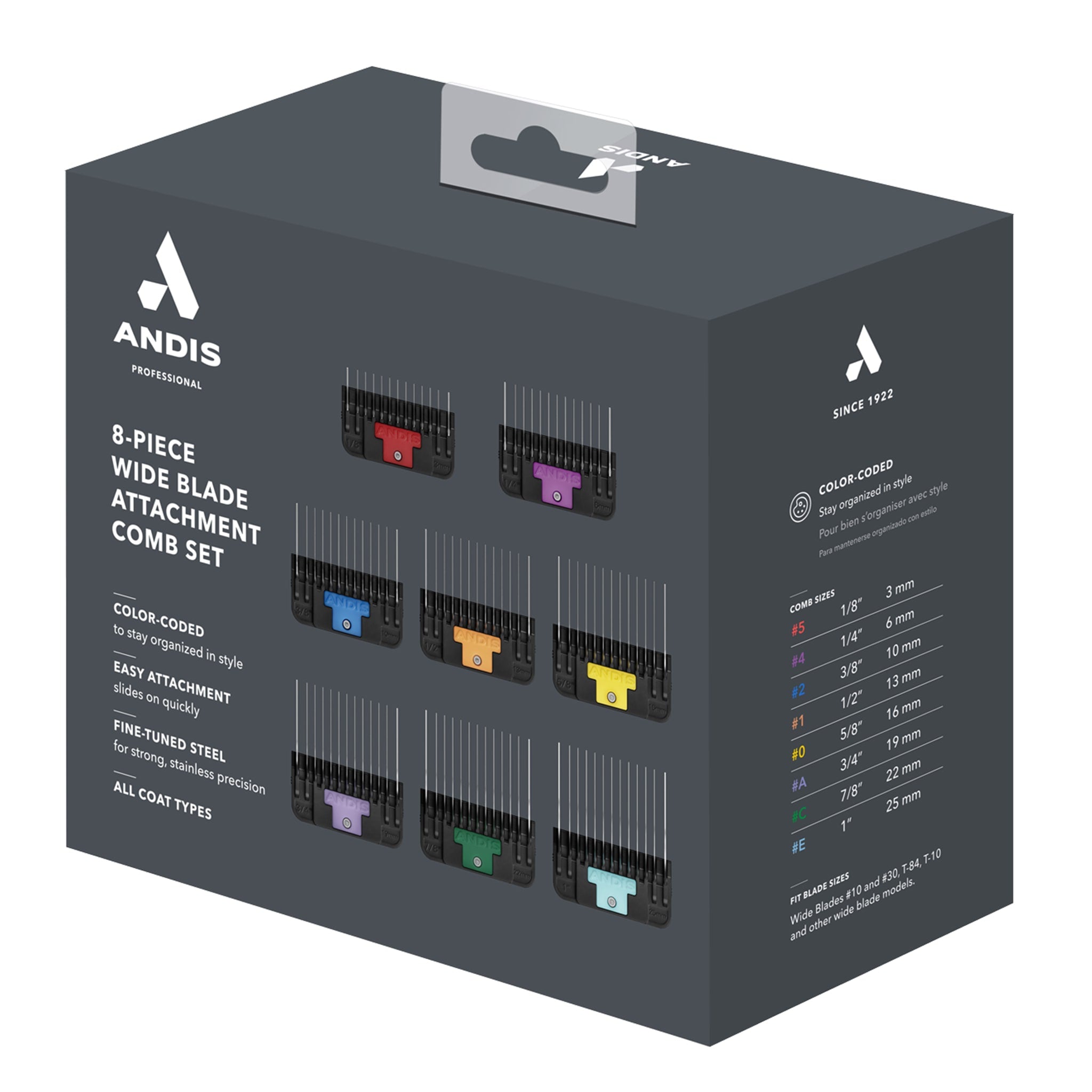Andis® 8-Piece Wide Clipper Guard Set - Weaver Livestock