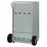 Single Door Galvanized Show Box, 4'