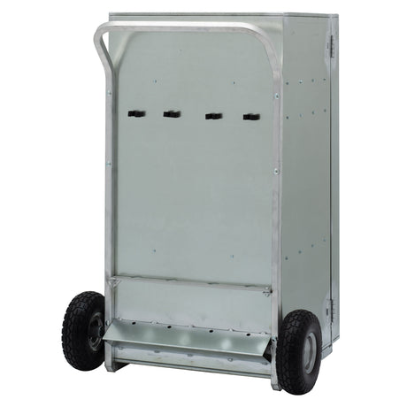 Single Door Galvanized Show Box, 4'