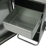 Single Door Galvanized Show Box, 4'