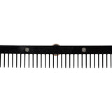 Plastic Skip Tooth Comb with Wood Handle