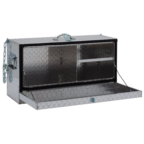 Mini Deep Hanging Show Box, Aluminum Treadplate