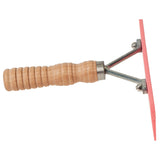 Plastic Skip Tooth Comb with Wood Handle