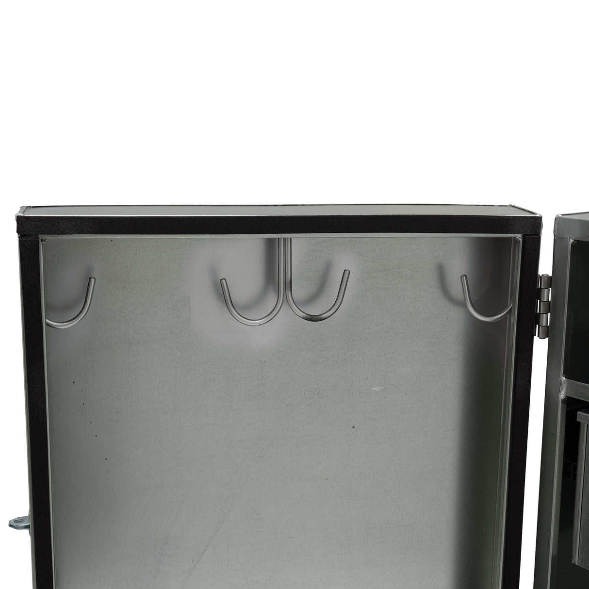 Single Door Galvanized Show Box, 4'