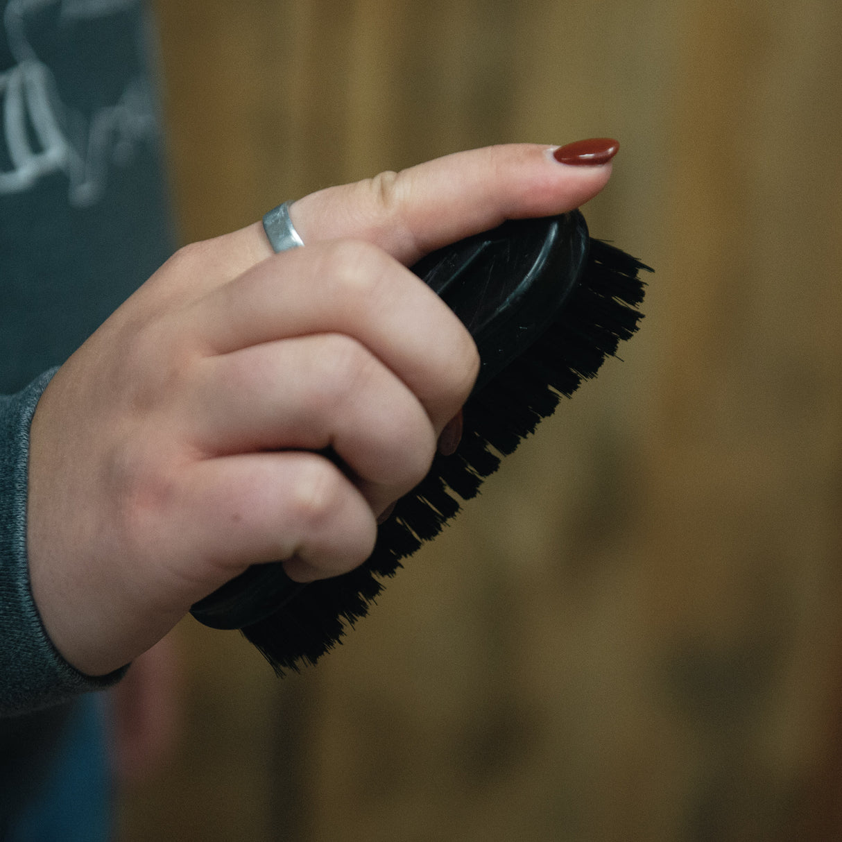 Pig Face Brush, Plastic Handle