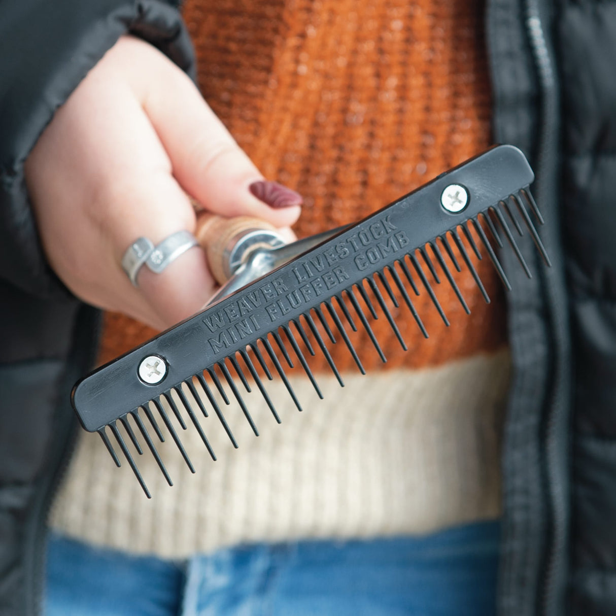 Plastic Mini Fluffer Comb