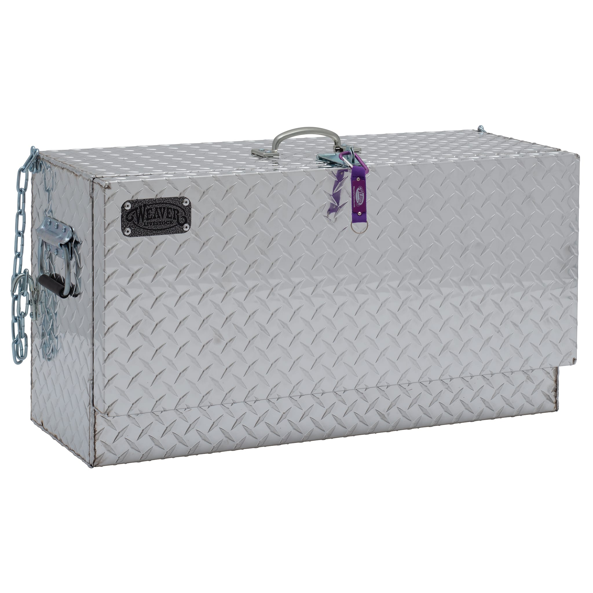Mini Deep Hanging Show Box, Aluminum Treadplate - Weaver Livestock