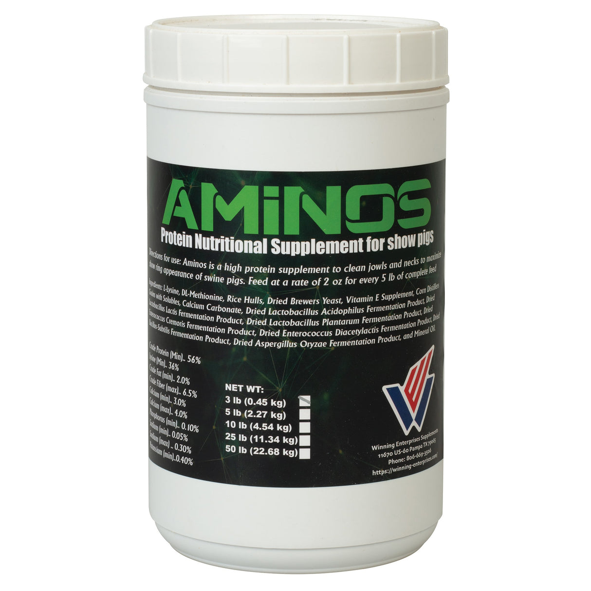 Aminos, 3 lbs.