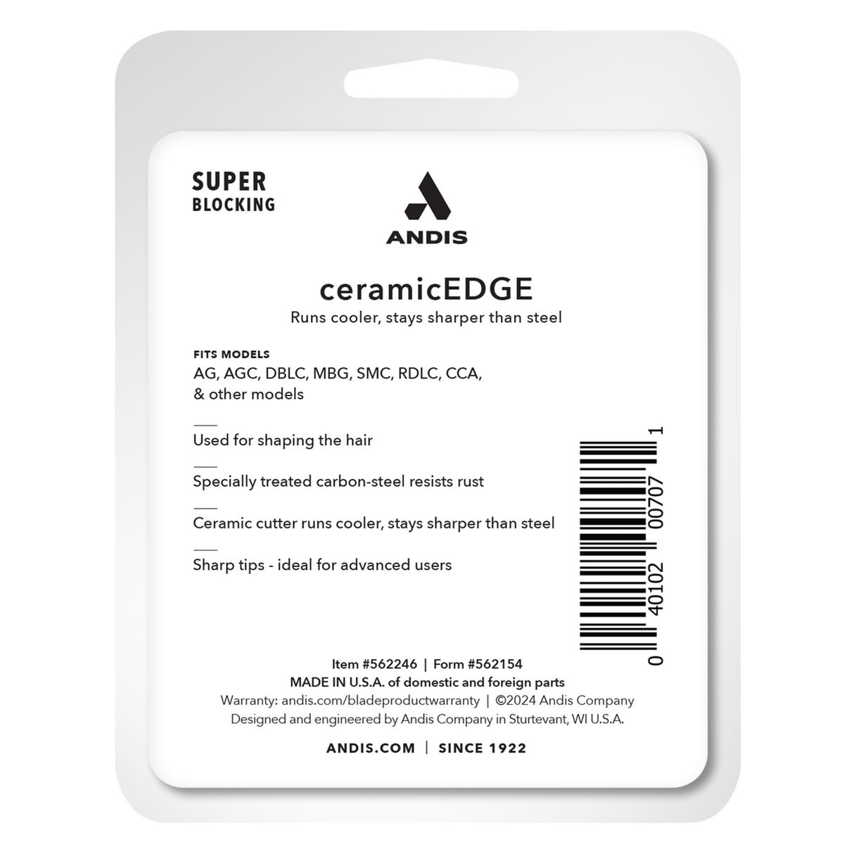 Andis® CeramicEdge® Super Blocking Blade