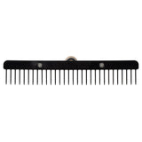 Plastic Skip Tooth Comb with Wood Handle
