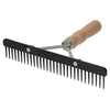 Plastic Skip Tooth Comb with Wood Handle