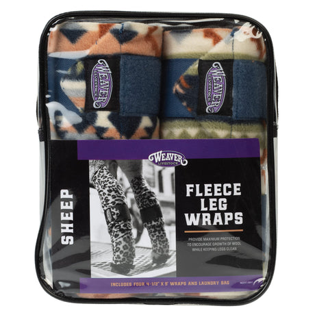 Sheep Fleece Leg Wraps, 4-1/2" x 9', 4 Pack