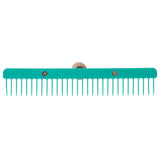 Plastic Skip Tooth Comb with Wood Handle