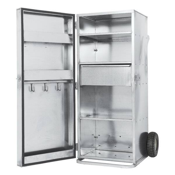 Single Door Galvanized Showbox, 5'