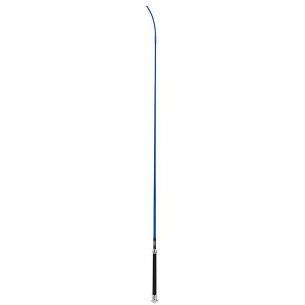 Basic Whip with Chrome Tipped Handle, Blue