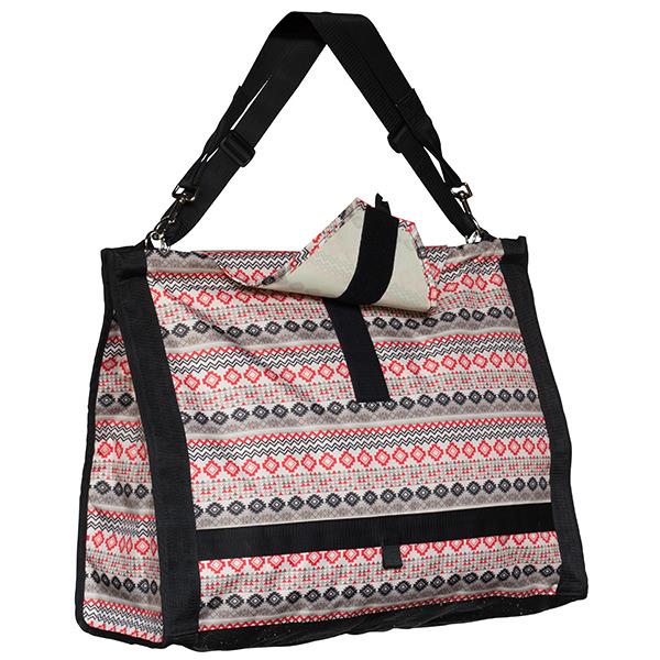 Slow Feed Hay Bag, Crimson Aztec