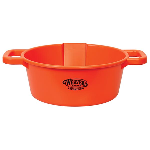 Large Round Feed Pan, Orange