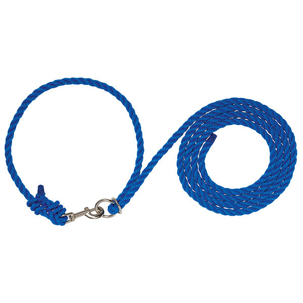 Livestock Adjustable Poly Neck Rope, Blue