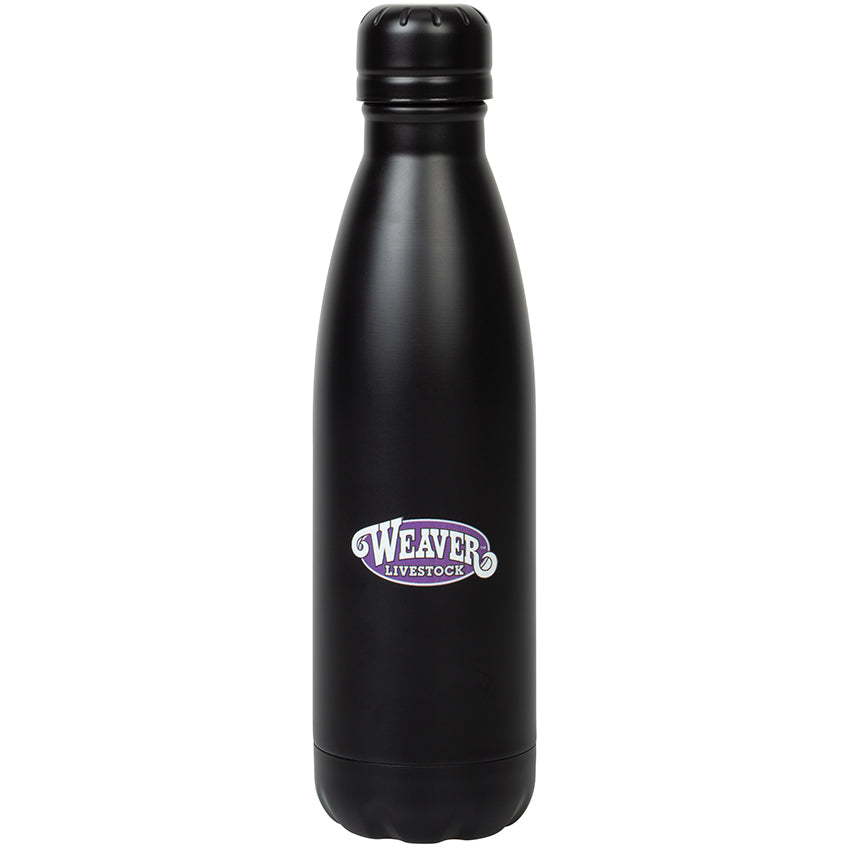 Weaver Livestock Stainless Steel Water Bottle, 17 oz., Black